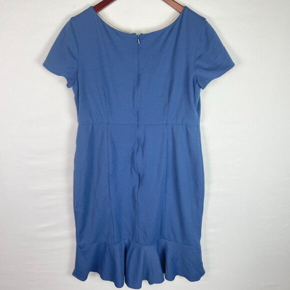 Paper Crown Maternity Short Sleeve Peplum Hem Short Sleeve Sheath Dress XL - Picture 3 of 8